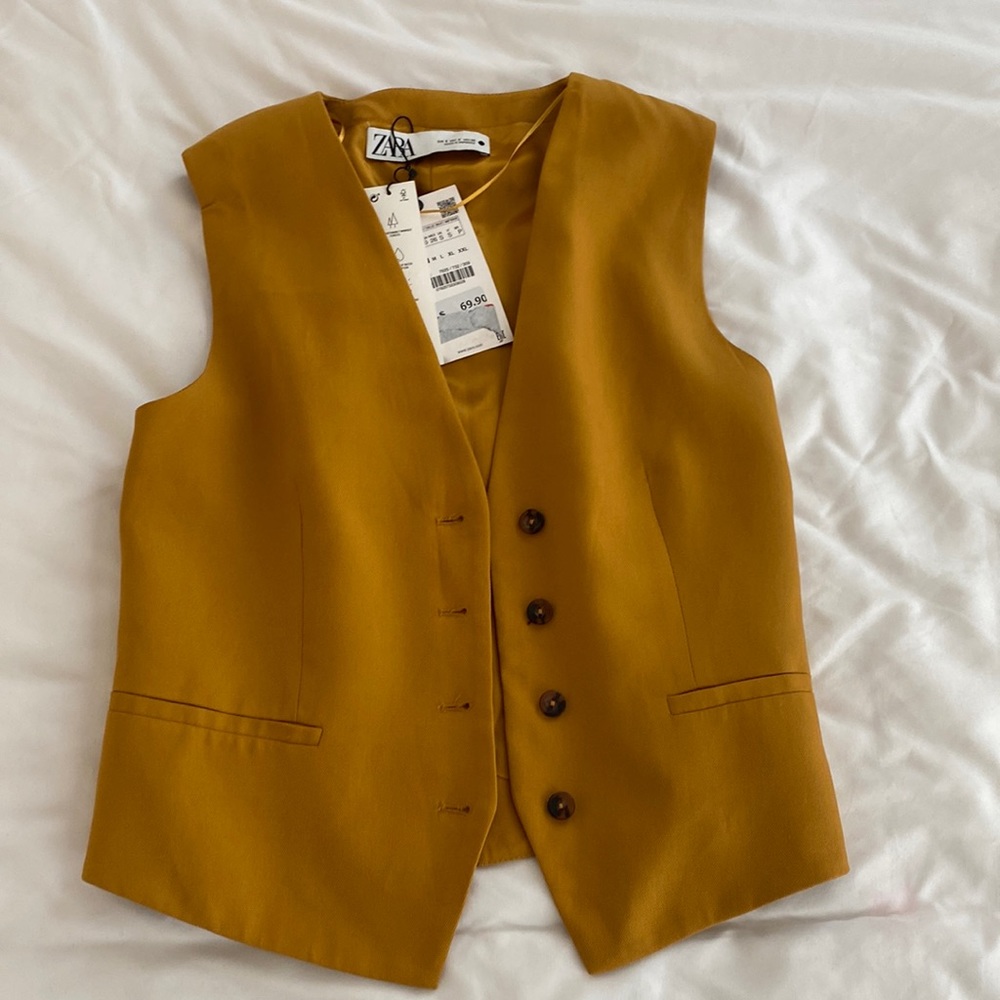 Rust zara vest